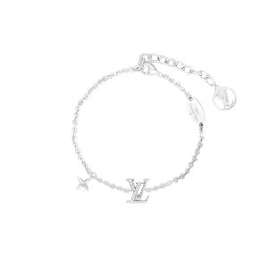 LOUIS VUITTON LV ICONIC ENAMEL BRACELET SILVER