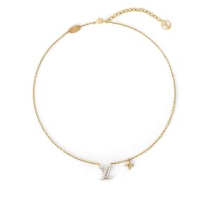 LOUIS VUITTON LV ICONIC ENAMEL NECKLACE GOLD