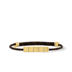 LOUIS VUITTON LV CUBE BRACELET MONOGRAM BROWN