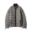 MIUMIU LIGHTWEIGHT PONGÉ DOWN JACKET GRAY