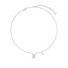 LOUIS VUITTON LV ICONIC ENAMEL NECKLACE SILVER