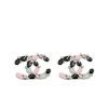 CHANEL CC MARK CRYSTAL EARRINGS MULTICOLOR
