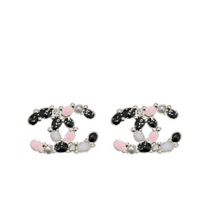 CHANEL CC MARK CRYSTAL EARRINGS MULTICOLOR