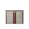 GUCCI OPHIDIA POUCH BEIGE GG SUPREME CANVAS 26CM