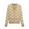 GUCCI WOOL CARDIGAN BEIGE