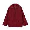 GUCCI HOODED FABRIC JACKET WITH LOGO ROSSO ANCORA RED 823752 ZAR16 6052