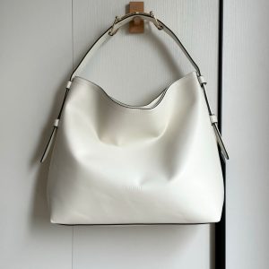 GUCCI BEATRIX LARGE TOTE BAG WHITE LEATHER 40CM