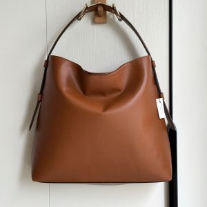 GUCCI BEATRIX LARGE TOTE BAG BROWN LEATHER