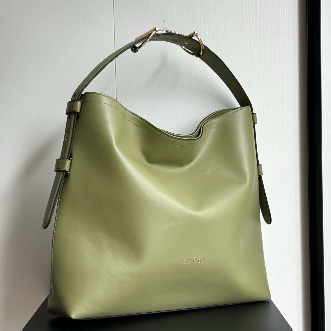 GUCCI BEATRIX LARGE TOTE BAG SAGE GREEN LEATHER 40CM GUCCI BEATRIX LARGE TOTE BAG SAGE GREEN LEATHER 40CM
