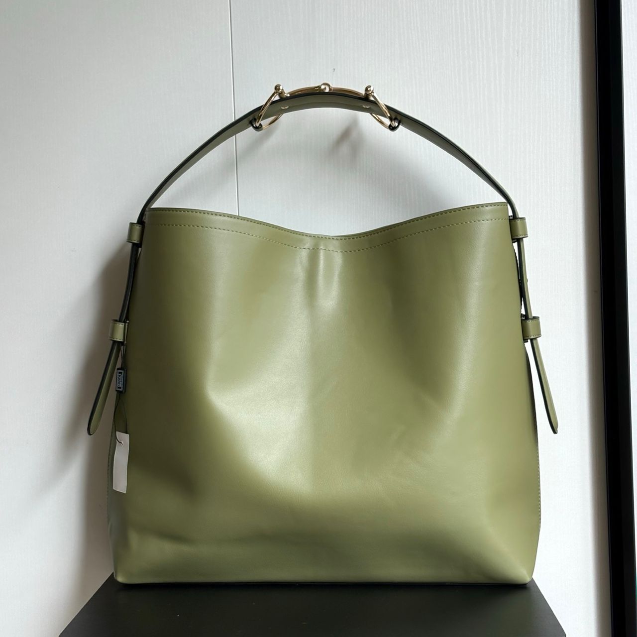 GUCCI BEATRIX LARGE TOTE BAG SAGE GREEN LEATHER 40CM GUCCI BEATRIX LARGE TOTE BAG SAGE GREEN LEATHER 40CM