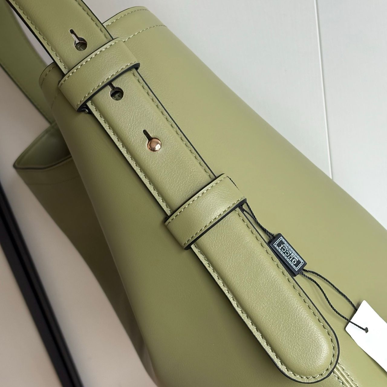 GUCCI BEATRIX LARGE TOTE BAG SAGE GREEN LEATHER 40CM GUCCI BEATRIX LARGE TOTE BAG SAGE GREEN LEATHER 40CM