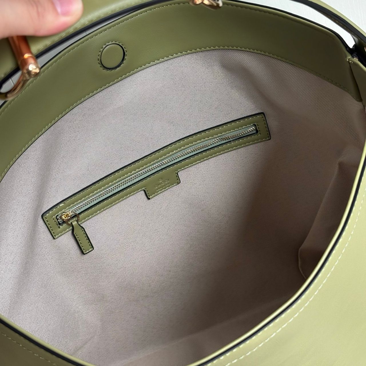 GUCCI BEATRIX LARGE TOTE BAG SAGE GREEN LEATHER 40CM GUCCI BEATRIX LARGE TOTE BAG SAGE GREEN LEATHER 40CM