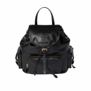 MIUMIU  BACKPACK BLACK 27CM