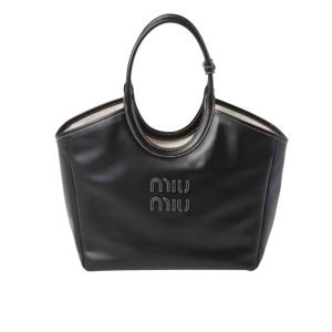 MIUMIU IVY TOTE BAG BLACK 23CM
