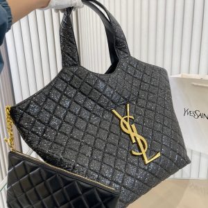 Women Saint Laurent Icare Maxi Shopping Bag In Quilted