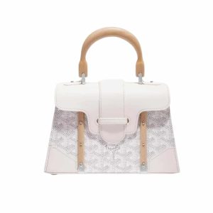 GOYARD SAÏGON STRUCTURÉ MINI BAG WHITE 21CM SAIGR2MINTY50CL50P