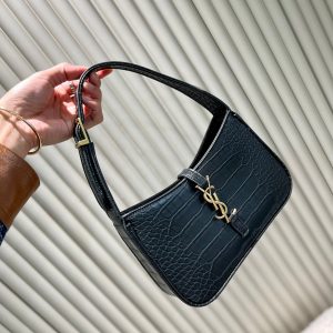 Ysl Hobo Bag Crocodile Embossed