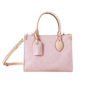 LOUIS VUITTON ONTHEGO PM DENIM PINK 25CM