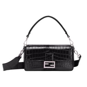 FENDI BAGUETTE WITH FF CLASP BLACK 18CM 8BR600ANWRF1CFJ