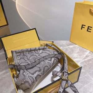 Fendi First Small Natural Python