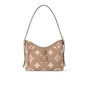 Louis Vuitton Carryall PM Bicolor Monogram Empreinte Dove And Cream 29Cm M47180
