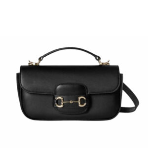 Gucci Horsebit 1955 Small Top Handle Bag Black 22Cm