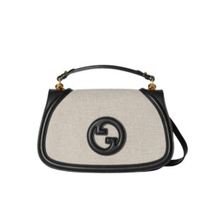 Gucci Blondie Shoulder Bag Natural Black 22Cm 815716 HAAKF 2546