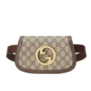 Gucci Blondie Belt Bag GG Supreme Beige Ebony 90Cm 703807 K9GSG 8358