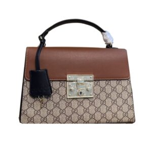 Gucci Padlock GG Supreme Top Handle Brown 28Cm 453188 1XGUK5BG314