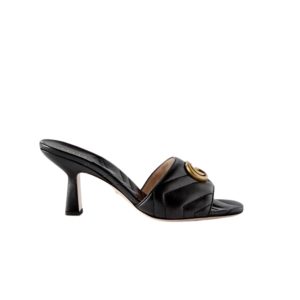 GUCCI MARMONT DOUBLE  MULES BLACK