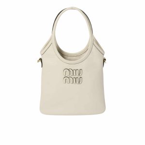 MIUMIU IVY BAG CHALK WHITE 20CM