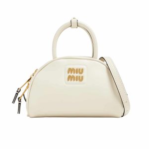 MIUMIU TOP HANDLE BAG WHITE 18CM