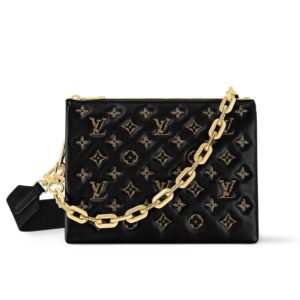 Louis Vuitton Coussin PM Black Gold 26Cm M12448