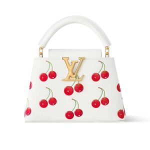 Louis Vuitton X Takashi Murakami Capucines Cherry Mini White 21Cm M13251
