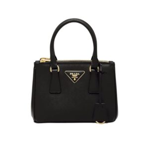 Prada Galleria Saffiano Leather Mini Bag Black 20Cm 1BA906 NZV F0002 V EOM