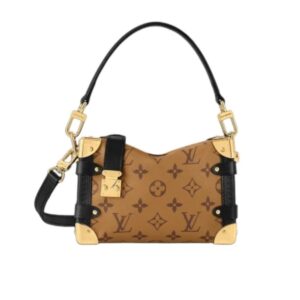 Louis Vuitton Side Trunk Monogram Bag Brown 23Cm M47139