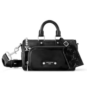 Louis Vuitton Keepall Cargo Bandouliere 25 Black 25Cm M13988