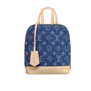 Louis Vuitton Alma Backpack Blue Denim 20Cm