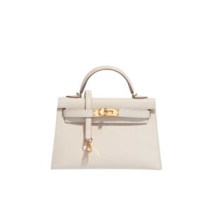 Hermes Kelly Mini Epsom Handbag Craie 20Cm