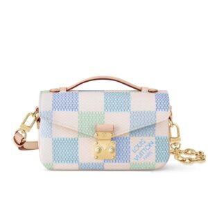 Louis Vuitton Pochette Métis East West Damier Light Blue 21Cm N40749