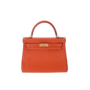 Hermes Kelly 25 Togo Handbag Orange 25Cm