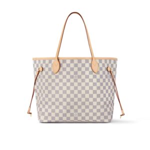 Louis Vuitton Neverfull MM Damier Azur Canvas Beige 29Cm N40604