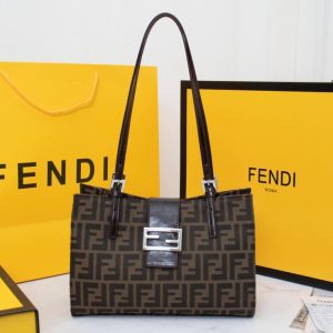 Fendi Zucca Canvas Mamma Hand Bag