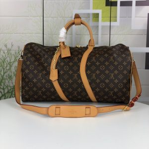 Louis Vuitton Monogram Keepall Bandouliere 60 Travel Bag