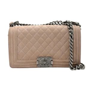 Chanel Boy Chanel Handbag Nude 25Cm
