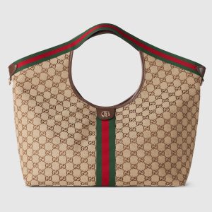 Gucci Giglio large tote bag in beige