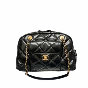 Chanel Bowling Bag Black 34Cm