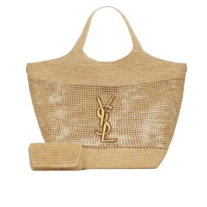 Saint Laurent Icare Naturel And Brown Gold 45Cm 772191GAAEK2063