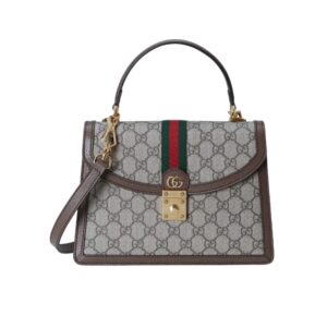 Gucci Ophidia Small Top Handle Bag Gray 25Cm 651055 96IWX 8745