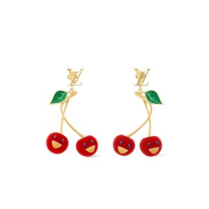 LOUIS VUITTON X MURAKAMI CERISE EARRINGS M02808